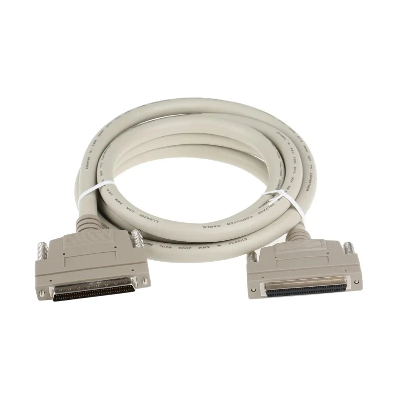 RS PRO 2 Meter Male SCSI III to Female SCSI III Data Transmission Cable 30V PVC Jacket 436-5216