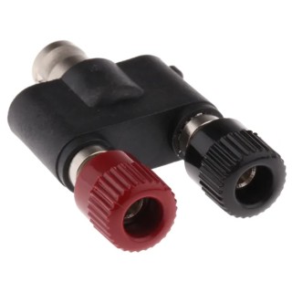 Telegartner Black, Red Female Binding Post With Beryllium Copper Alloy, Gold Plated Contacts and Nickel Plated Brass 112-2224