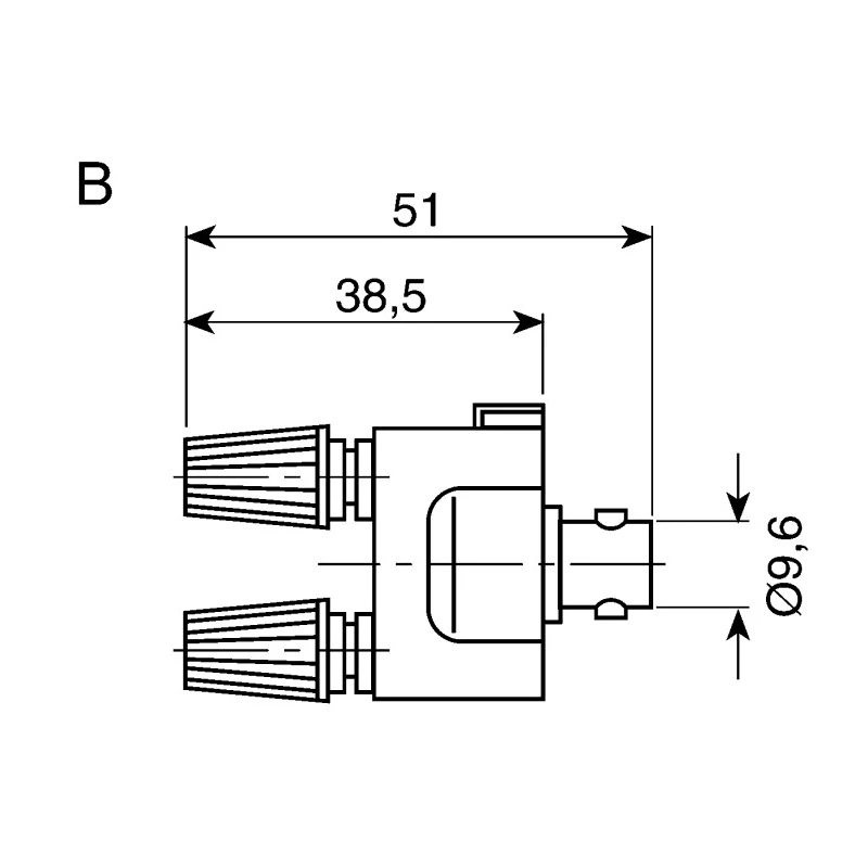Telegartner Black, Red Female Binding Post With Beryllium Copper Alloy, Gold Plated Contacts and Nickel Plated Brass 112-2224