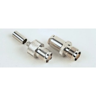 Telegartner TNC Series Coaxial Connector Cable Female TNC 75 Ω Straight Body Crimp J01013A2262