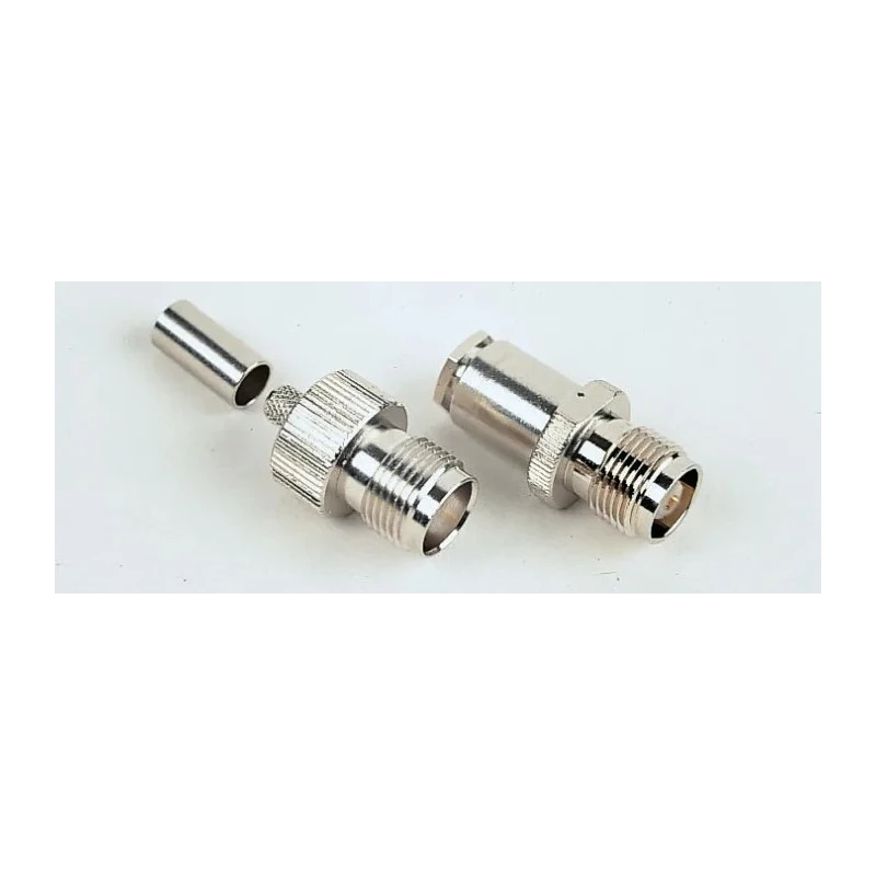 Telegartner TNC Series Coaxial Connector Cable Female TNC 75 Ω Straight Body Crimp J01013A2262