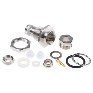 Telegartner BNC Series Coaxial Connector Panel Mount Female BNC 75 Ω Straight Body Clamp J01003A1224