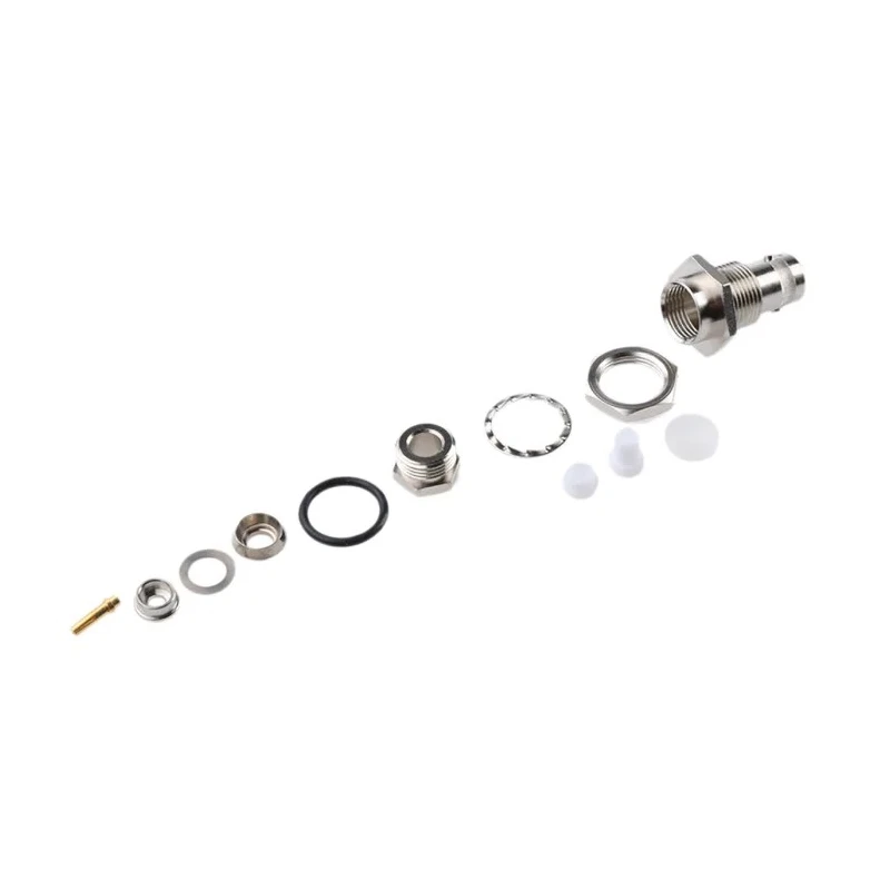 Telegartner BNC Series Coaxial Connector Panel Mount Female BNC 50 Ω Straight Body Clamp J01001A1223