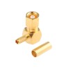 Telegartner SMC Series Coaxial Connector Cable Female SMC 50 Ω Right Angle Body Solder 12.2420.021