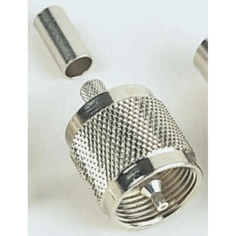 Telegartner UHF Series Coaxial Connector Cable Male UHF, 50Ω, Straight Body Crimp J01040A0658