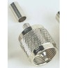 Telegartner UHF Series Coaxial Connector Cable Male UHF, 50Ω, Straight Body Crimp J01040A0658
