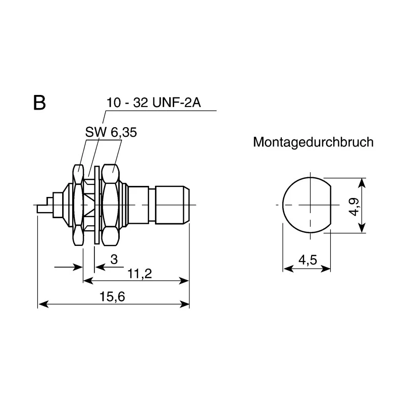 Telegartner SMB Series Coaxial Connector Panel Mount Female 50 Ω Straight Body 91.1213.291