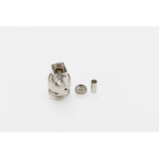 Telegartner BNC Series Coaxial Connector Cable Male BNC, 50 Ω, Right Angle Body Crimp J01000A0010