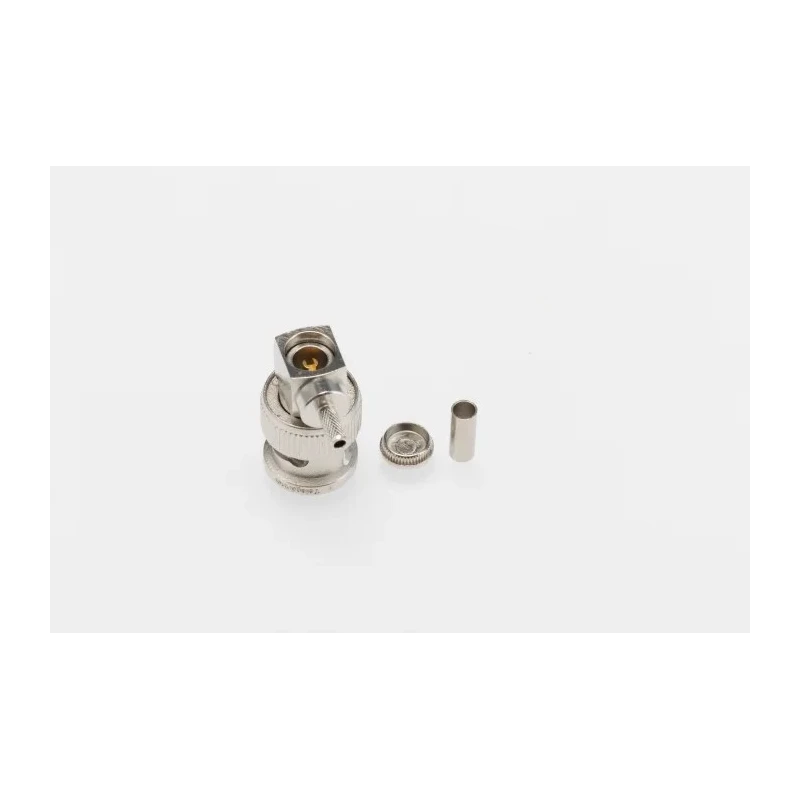 Telegartner BNC Series Coaxial Connector Cable Male BNC, 50 Ω, Right Angle Body Crimp J01000A0010