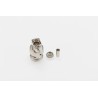 Telegartner BNC Series Coaxial Connector Cable Male BNC, 50 Ω, Right Angle Body Crimp J01000A0010