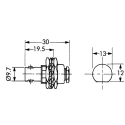 Telegartner BNC Series Coaxial Connector Panel Mount Female BNC, 50 Ω, Straight Body Clamp J01001A1319