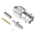 Telegartner BNC Series 50 Ω Female Coaxial Connector Cable, Straight Body Crimp J01001B0005