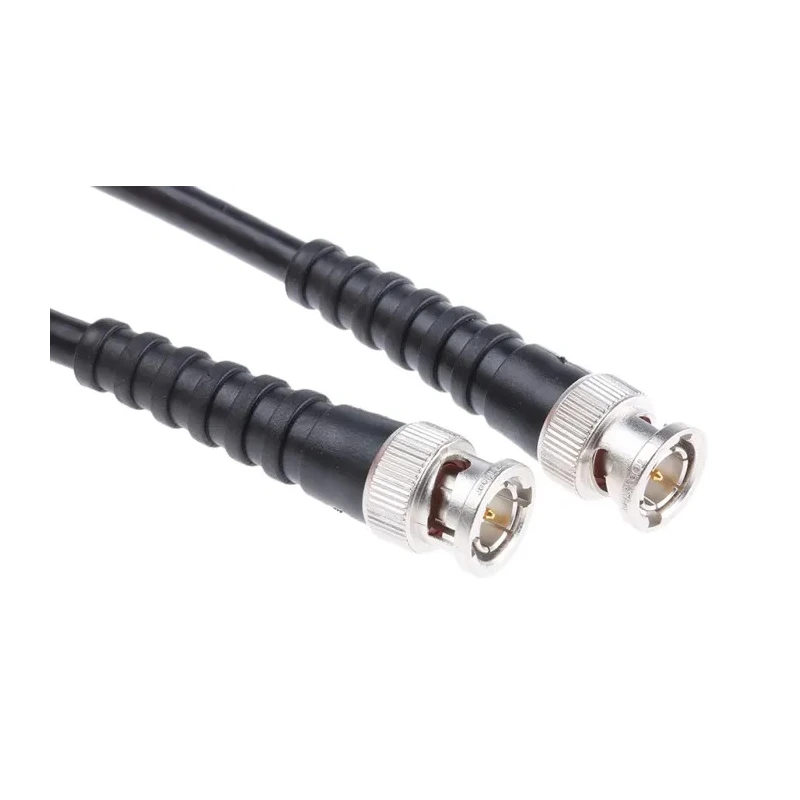 Telegartner BNC Series RG59 Coaxial Cable 75 Ω, Terminated, 3 m Length, Black, 1500V, Polyvinyl Chloride Jacket RG59