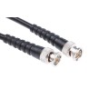Telegartner BNC Series RG59 Coaxial Cable 75 Ω, Terminated, 3 m Length, Black, 1500V, Polyvinyl Chloride Jacket RG59
