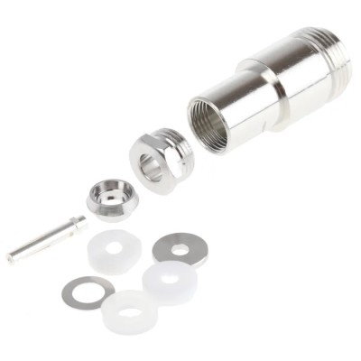 Telegartner N Series Coaxial Connector Cable Female N Connector, 50 Ω, Straight Body Clamp J01021H0021