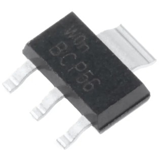 Nexperia Bipolar Transistor NPN 1 A 80 V 4-Pin SOT-223 Surface Mount BCP56,115