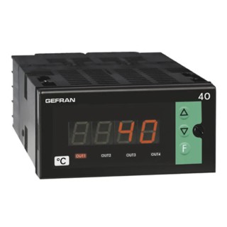 Gefran 40T 96 Panel On-Off Temperature Controller 1 Input 3 Output Relay 24V ac/dc 40T96-4-24-RRR0-301 (EX 40T96-4-24-RRR31