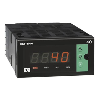 Gefran 40T 96 Panel On-Off Temperature Controller 1 Input 3 Output Relay 24V ac/dc 40T96-4-24-RRR0-301 (EX 40T96-4-24-RRR31
