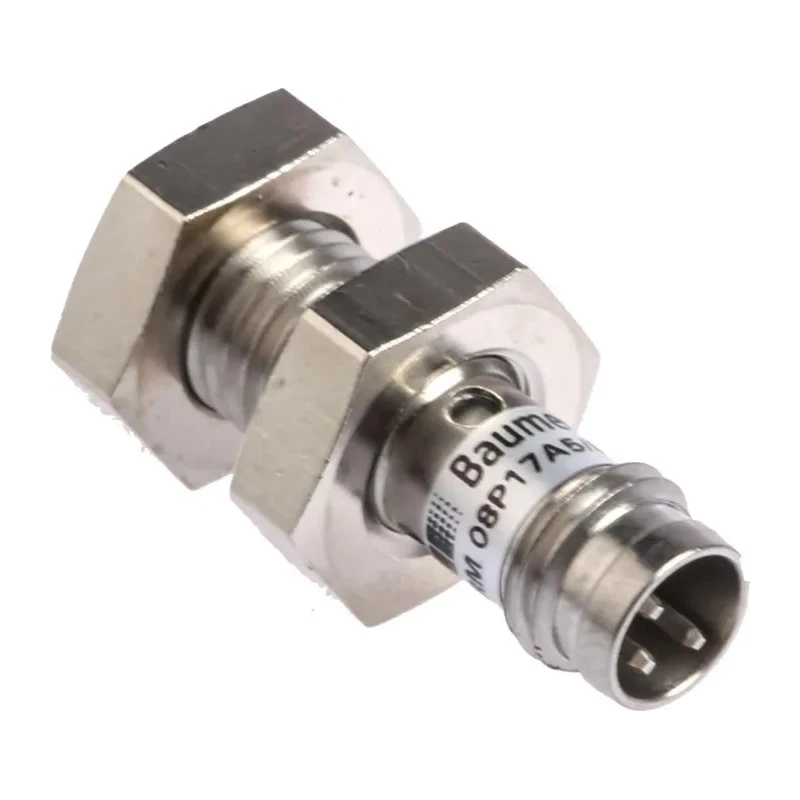 Baumer Threaded Barrel Inductive Proximity Sensor M8 x 1, 2 mm Detection, PNP Output, 36V dc, 200mA IFRM 08P17A5/S35L