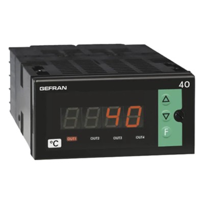 Gefran 40T 96 Panel On-Off Temperature Controller 1 Input, 4 Output Relay, 240V 40T96-4-00-RR00-301 (EX 40T96-4-00-RR031