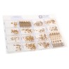 Nova Through Hole Tantalum Capacitor Kit 500 Pieces with Voltage Range 6V-35V and Capacitance Range 0.1μF-100μF CCC-02
