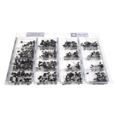 Nova Through Hole Aluminium Electrolytic Capacitor Kit, 0.1μF to 100μF, 6.3V to 63V, 655 Pieces CCC-16