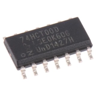 Nexperia 4 2-Input NAND Logic Gate, 14-Pin SOIC 74HCT00D,652