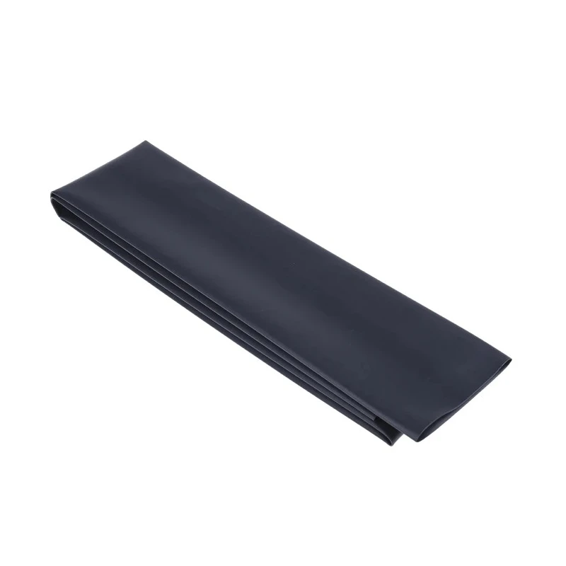 TE Connectivity Polyolefin Heat Shrink Tubing Black 51mm Sleeve Diameter x 1.2m Length 2:1 Shrink Ratio RNF-100-2-0-STK
