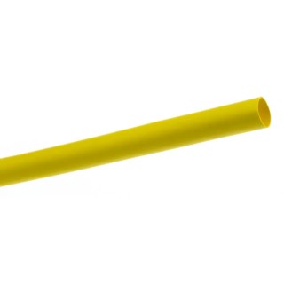 TE Connectivity Heat Shrink Tubing Yellow 6.4 mm Sleeve Diameter x 1.2 m Length 2:1 Ratio RNF-100-1/4-4-STK