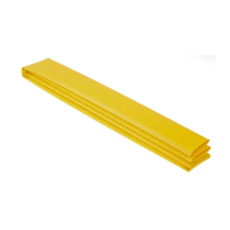 TE Connectivity Heat Shrink Tubing Yellow 25.4 mm Sleeve Diameter x 1.2 m Length 2:1 Shrink Ratio RNF-100-1-4-STK