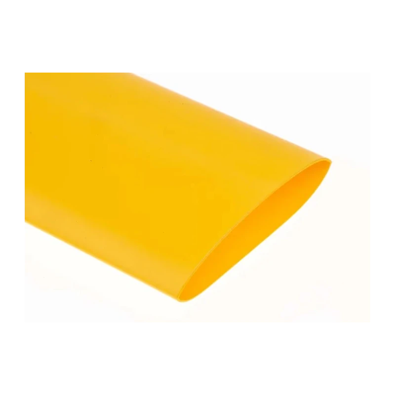 TE Connectivity Heat Shrink Tubing Yellow 25.4 mm Sleeve Diameter x 1.2 m Length 2:1 Shrink Ratio RNF-100-1-4-STK