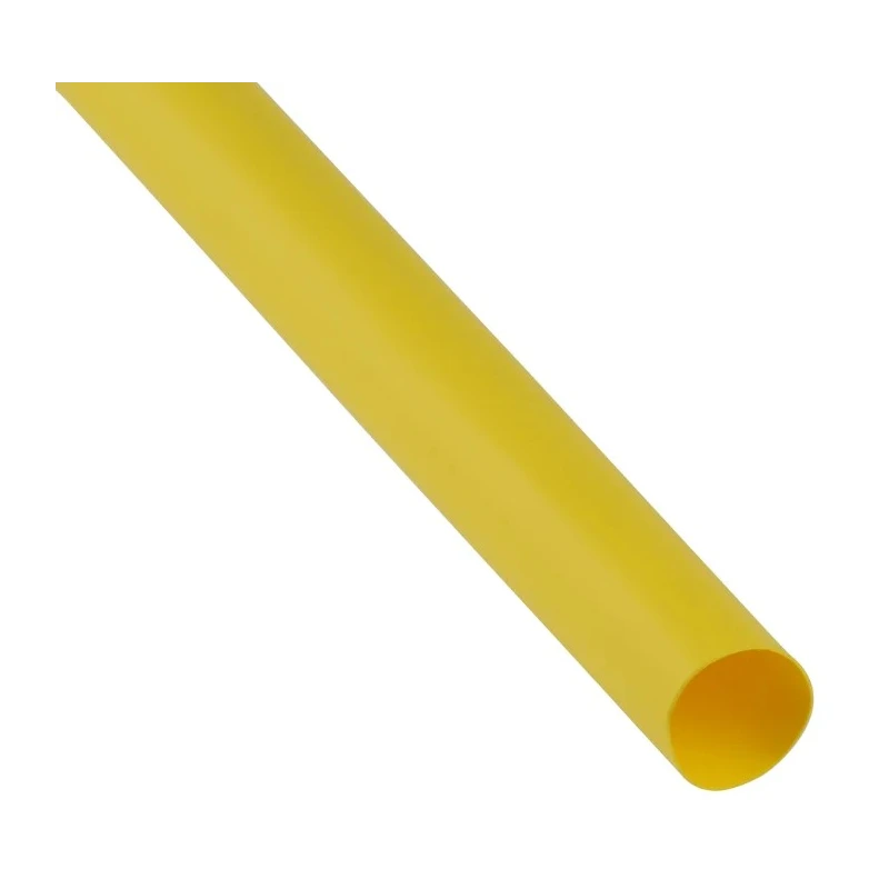 TE Connectivity Heat Shrink Tubing Yellow 12.7 mm Sleeve Diameter 1.2m Length 2:1 Ratio RNF-100-1/2-4-STK