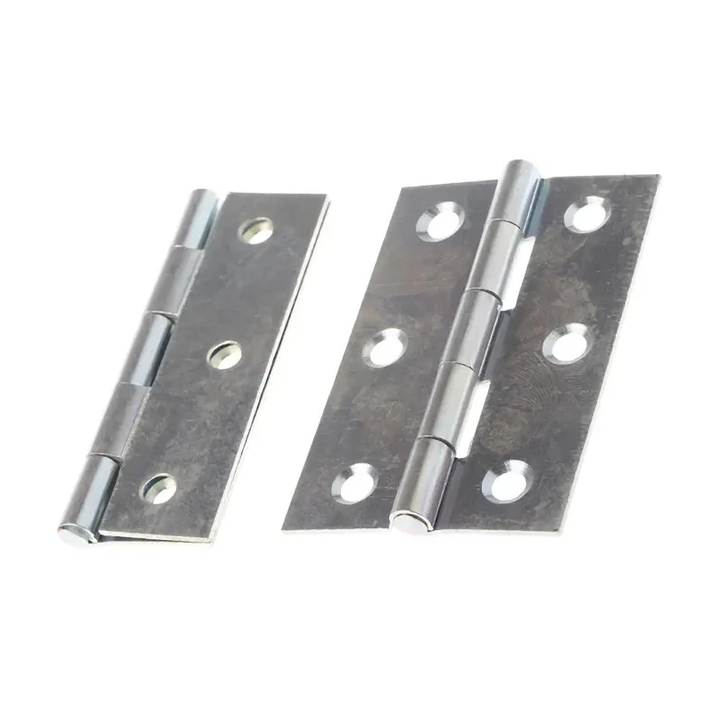 RS PRO Zinc Plated Steel Butt Hinge with Fixed Pin, Screw Fixing, 75 mm x 49 mm x 1.4 mm 436-5070