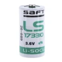 Saft Lithium Thionyl Chloride Battery 3.6 V, 2.1 Ah, 16.5 mm Diameter x 33.4 mm Height LS 17330