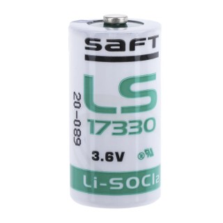 Saft Lithium Thionyl Chloride Battery 3.6 V, 2.1 Ah, 16.5 mm Diameter x 33.4 mm Height LS 17330