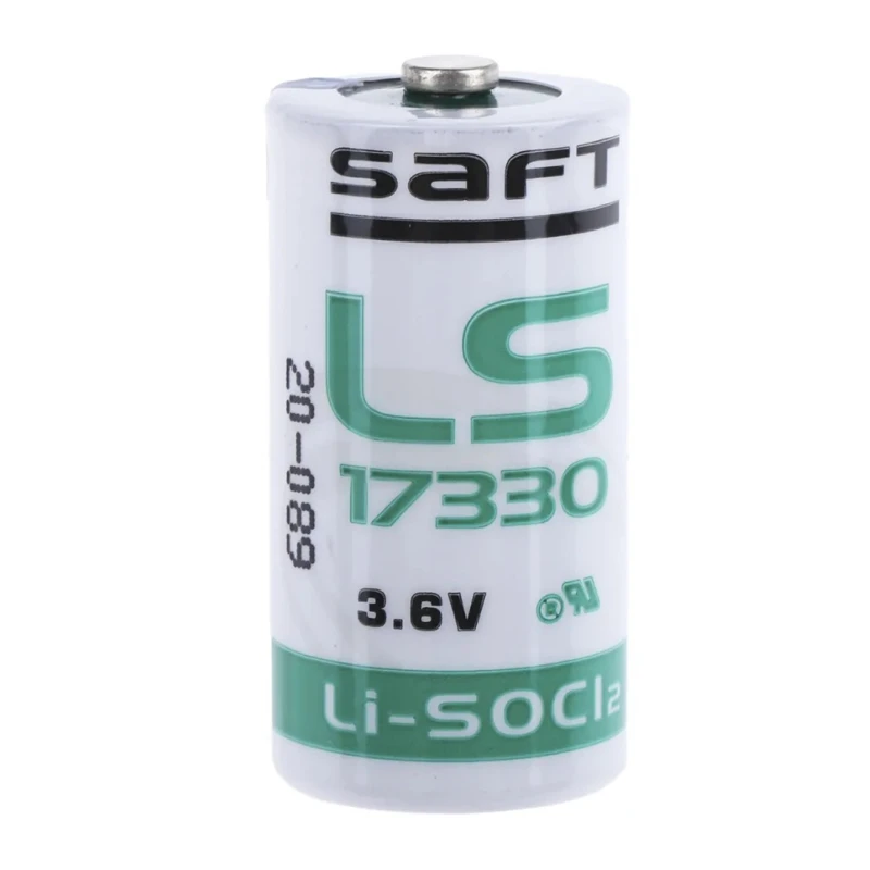 Saft Lithium Thionyl Chloride Battery 3.6 V, 2.1 Ah, 16.5 mm Diameter x 33.4 mm Height LS 17330