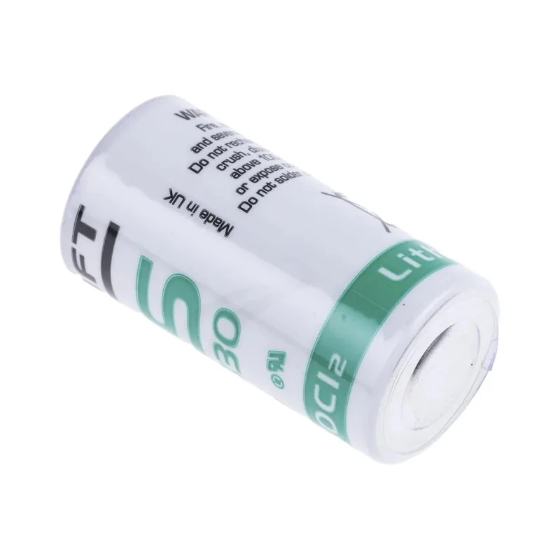 Saft Lithium Thionyl Chloride Battery 3.6 V, 2.1 Ah, 16.5 mm Diameter x 33.4 mm Height LS 17330
