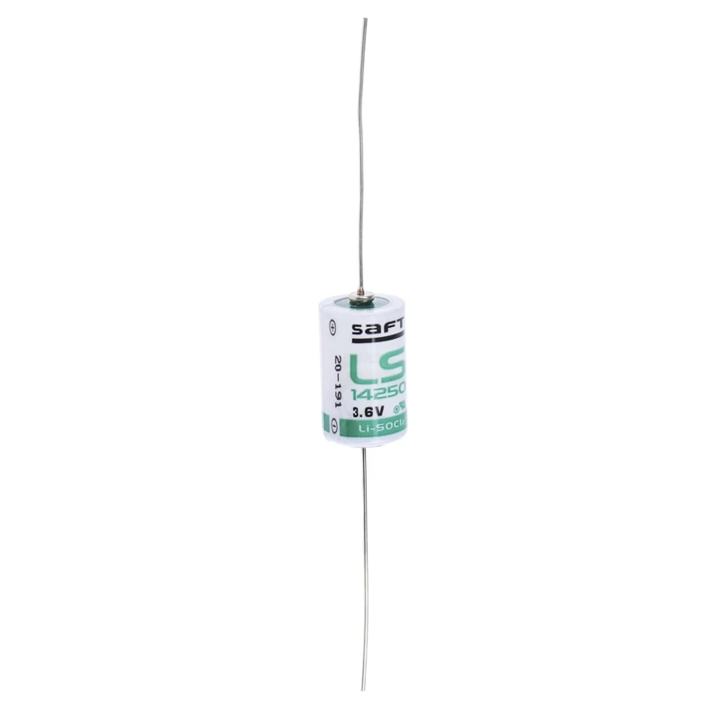 Saft Lithium Thionyl Chloride 1/2 AA Battery 3.6 V 1.2 Ah IEC 60079-11, IEC 60086-4 14.55 mm x 25.15 mm LS14250CNA