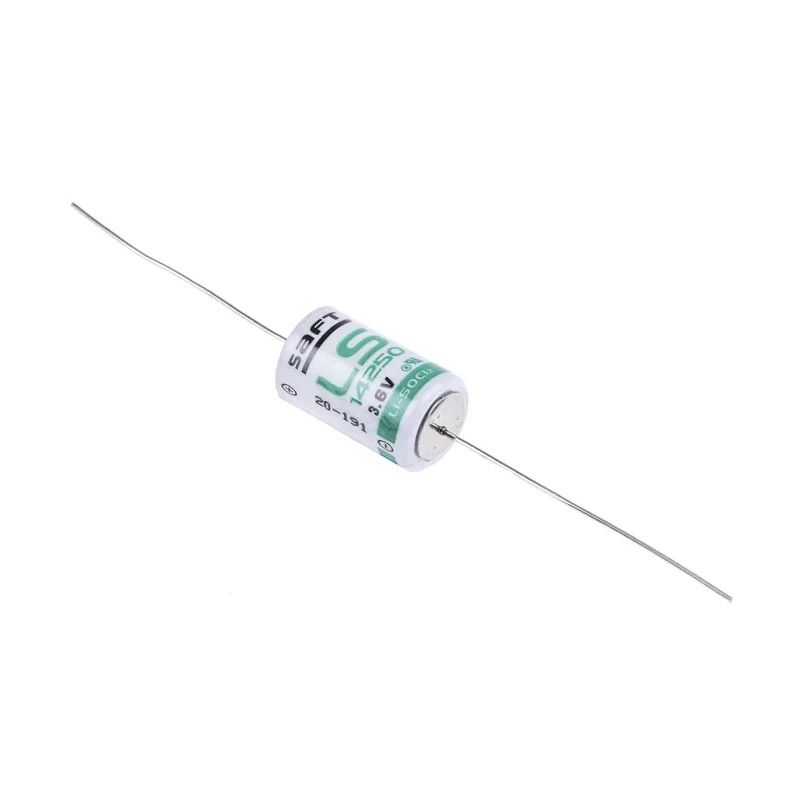 Saft Lithium Thionyl Chloride 1/2 AA Battery 3.6 V 1.2 Ah IEC 60079-11, IEC 60086-4 14.55 mm x 25.15 mm LS14250CNA