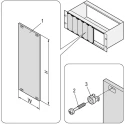 nVent SCHROFF Unpainted Aluminium Front Panel 3 U 14 HP 128.4 mm Length 70.8 mm Width 20838-118