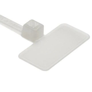 HellermannTyton Identification Cable Tie 110 mm x 2.5 mm Natural Polyamide 66 IT18FL-PA66-NA 111-81919 IT18FL-PA66-NA