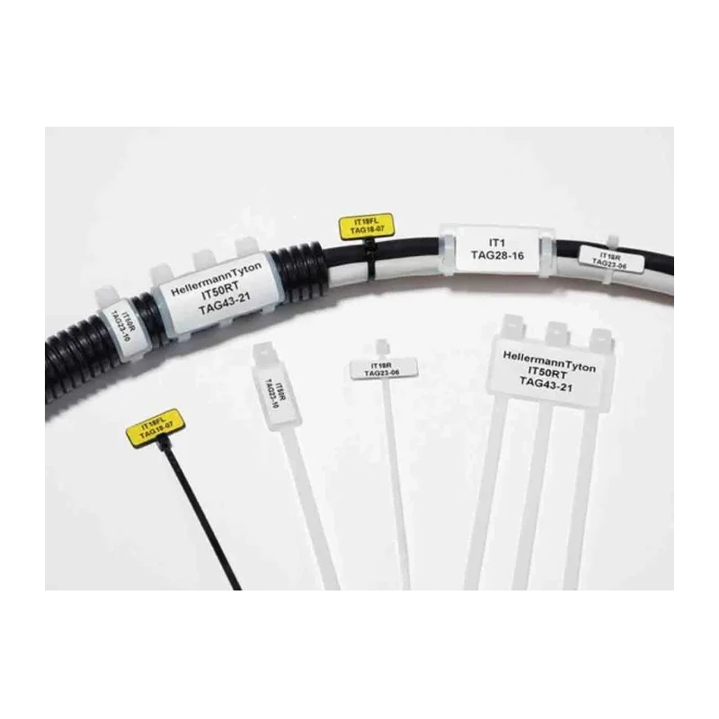 HellermannTyton Identification Cable Tie 110 mm x 2.5 mm Natural Polyamide 66 IT18FL-PA66-NA 111-81919 IT18FL-PA66-NA