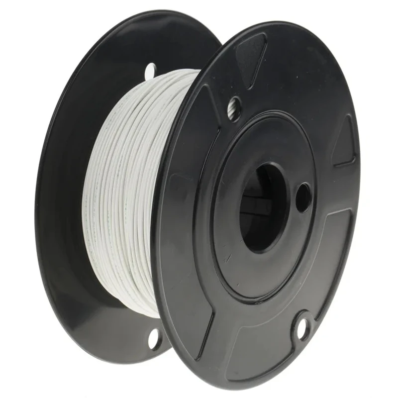 TE Connectivity M22759 Series White Hook Up Wire 20 AWG 19 x 32 AWG Core Strands 100 m Ethylene M22759/34-20-9
