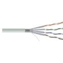 RS PRO Shielded Cat6a Ethernet Cable Solid to Solid 100 m Grey PVC Jacket CAT6a