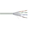 RS PRO Shielded Cat6a Ethernet Cable, 100 m Length, Grey PVC Jacket, Solid to Solid Conductors Cat6a