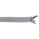 RS PRO Shielded Cat6a Ethernet Cable, 100 m Length, Grey PVC Jacket, Solid to Solid Conductors Cat6a