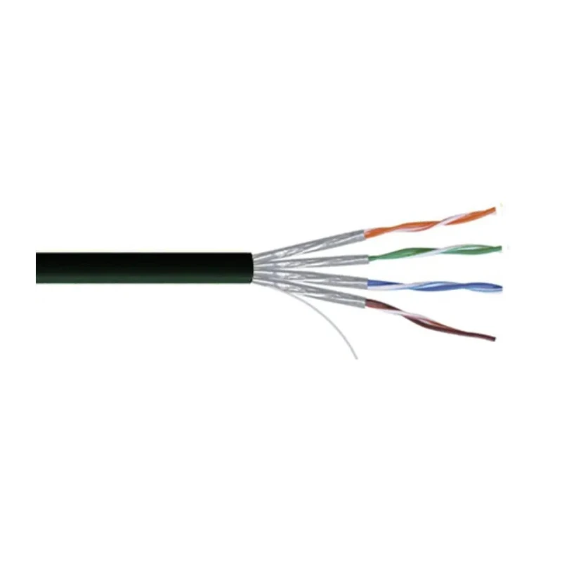 RS PRO Ethernet Cable Cat7a Solid Conductor Shielded Low Smoke Zero Halogen Jacket Black 100 m Cat7a
