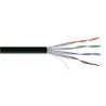 RS PRO Ethernet Cable Cat7a Solid Conductor Shielded Low Smoke Zero Halogen Jacket Black 100 m Cat7a