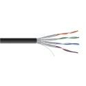 RS PRO Cat7 Ethernet Cable 100 m Black U/FTP PVC Euroclass Eca CHINA