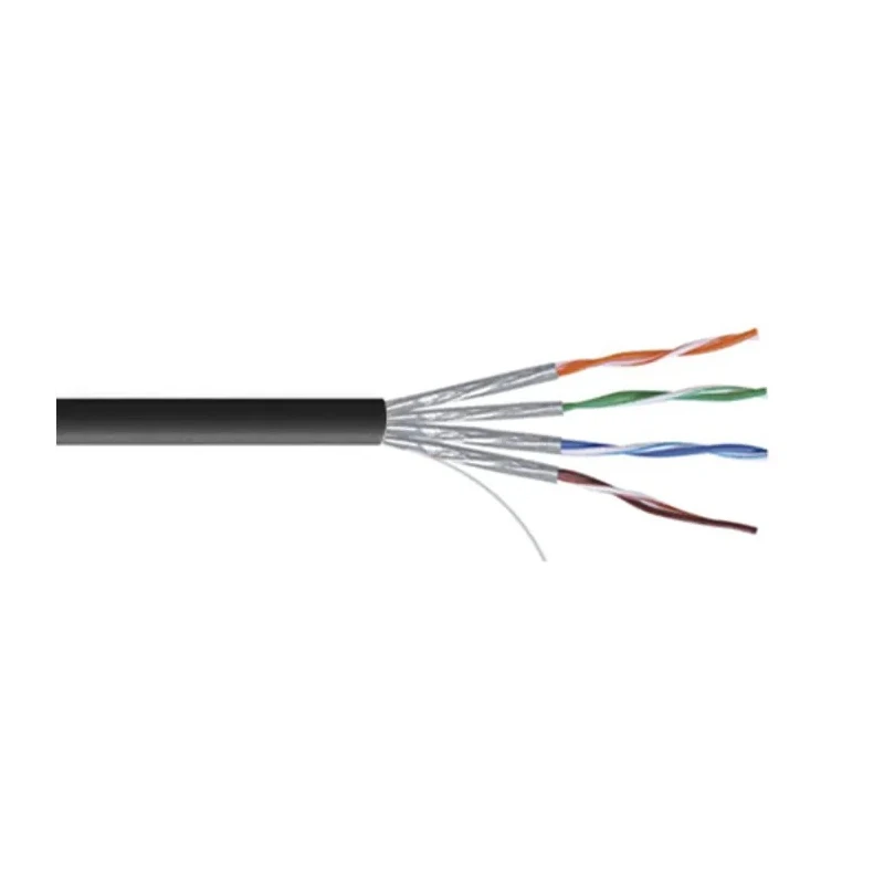 RS PRO Cat7 Ethernet Cable 100 m Black U/FTP PVC Euroclass Eca CHINA